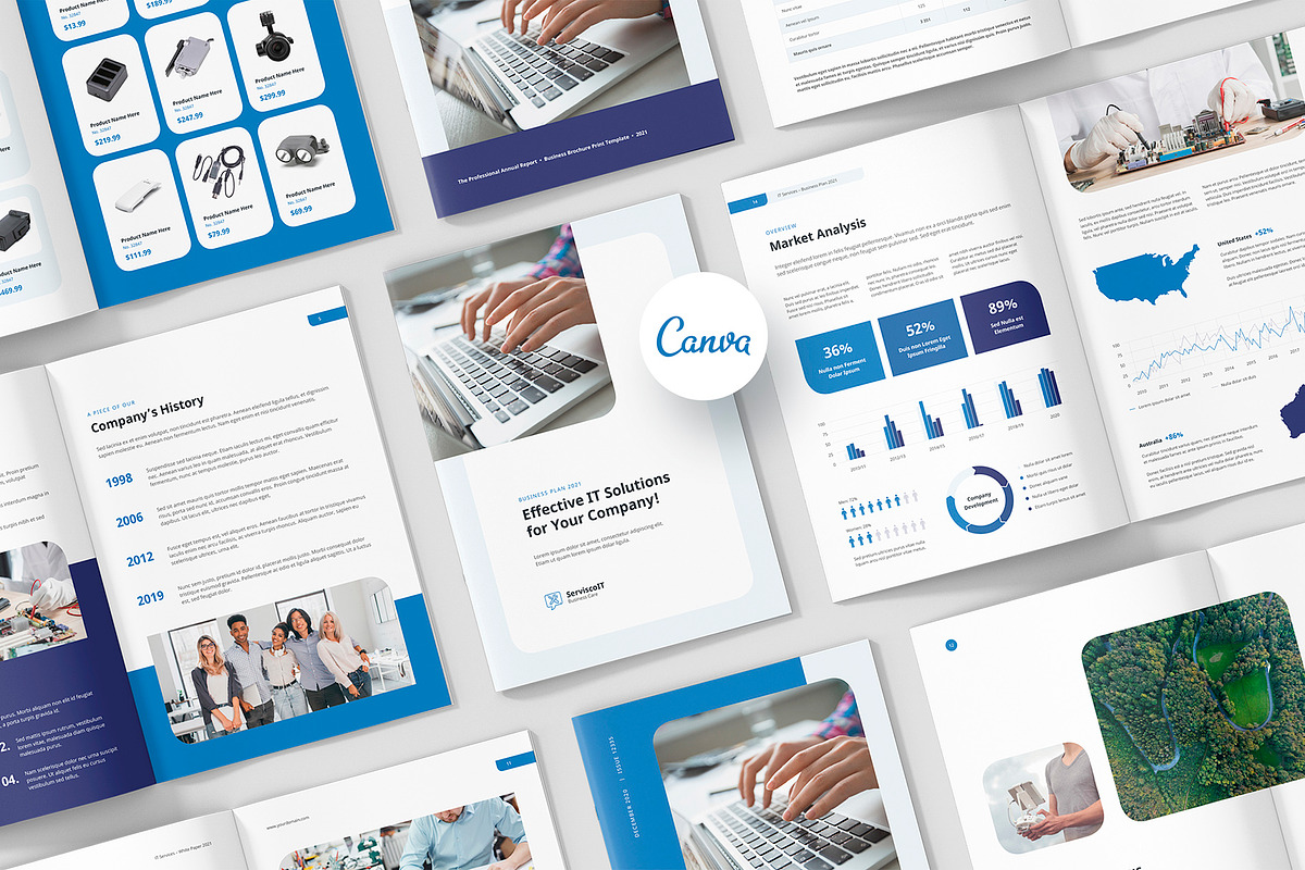 IT Service Business Brochure Bundle, a Brochure Template by artbart (Photo 1 of 10)