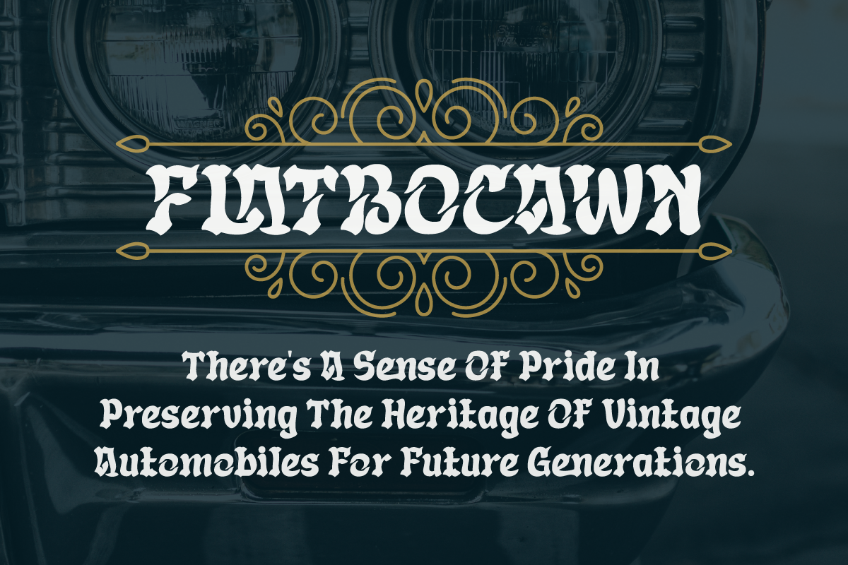 Aprek Febux - Display Font, a Blackletter Font by twinstd (Photo 2 of 10)