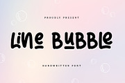 Line Bubble | Handwritten Font, a Handwritten Font by esamaradany (Thumbnail 1 of 8)