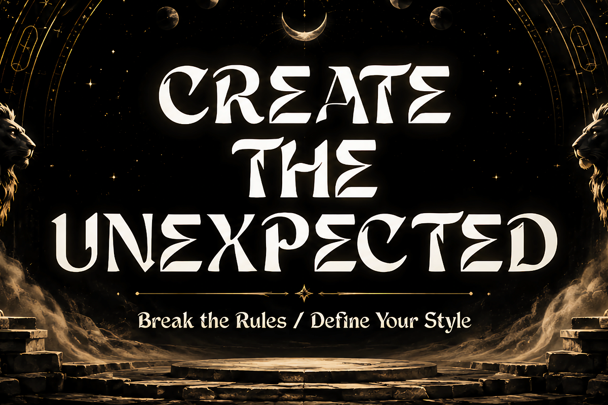 Luna Muse Gothic Decorative Typeface, a Blackletter Font by mesuka (Photo 2 of 7)