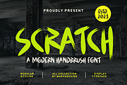 Scratch - A Modern Handbrush Font, a Handwritten Font by Marvadesign (Thumbnail 1 of 7)