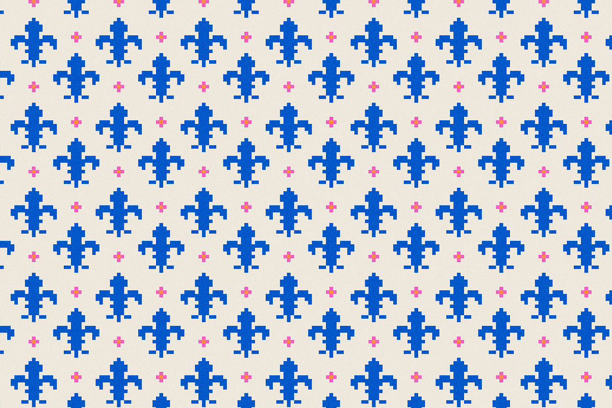 Naive Pixel Jacquard 8bit Patterns, a Pattern Graphic by likorbut (Photo 12 of 12)