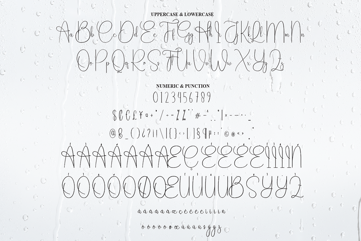 Rainday | Script Font, a Handwritten Font by Scratchones (Photo 6 of 8)