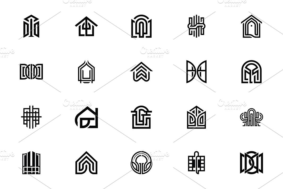 Architecture Real Estate Logo Pack, a Branding & Logo Template by Vectorium Studio (Photo 8 of 11)