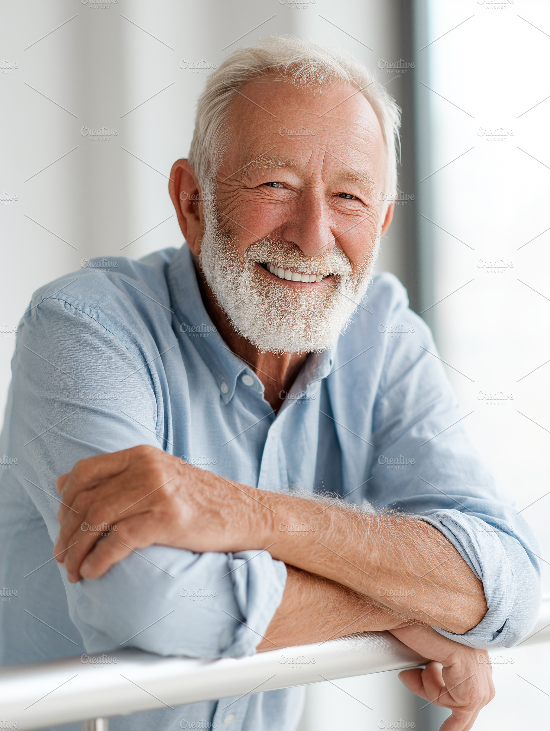 Portrait of a smiling senior man, a Person Photo by MistyDay