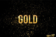 Gold brush strokes & background, a Texture Graphic by Margo Miller (Thumbnail 17 of 23)