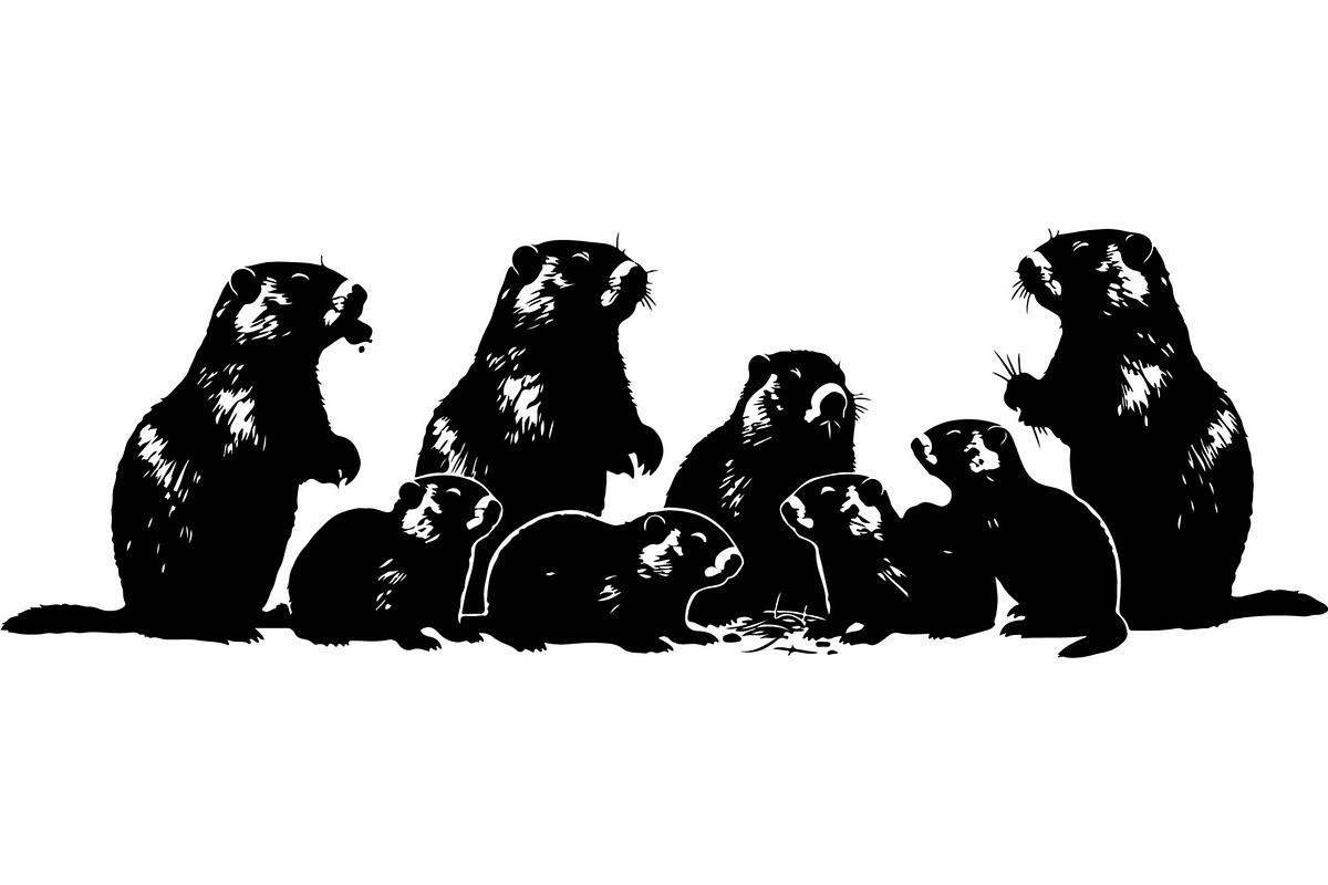 Cute Bear Silhouette Bundle, an Animal Illustration by Designer_Momina (Photo 10 of 31)
