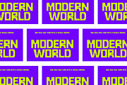 Rayakan - Geometric Display, a Sans Serif Font by Muflieart (Thumbnail 9 of 13)