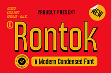 Rontok - A Modern Sans Condensed