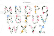 Awesome Blossom alphabet, a Symbol Font by Alice_Evans (Thumbnail 3 of 16)
