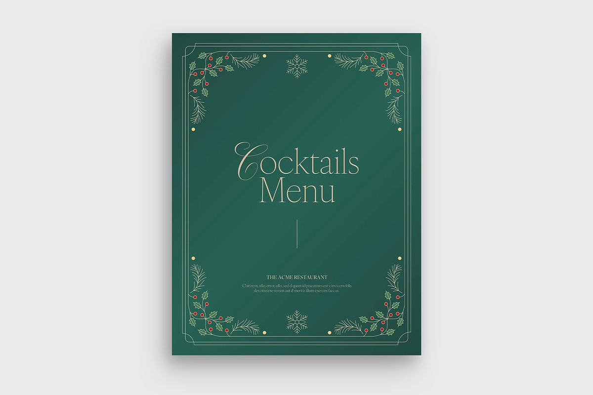 Christmas Menu Template, a Flyer Template by BrandPacks (Photo 4 of 5)