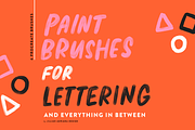 6 Paint Brushes for Lettering, a Brush Add-On by jillian.adriana (Thumbnail 1 of 4)