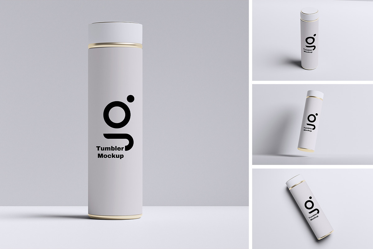 Tumbler Mockup, a Packaging Mockup by HanaSaka_Studio (Photo 1 of 5)