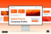 Digital Fintech Pitch Deck, a Presentation Template by Claymoon Lab (Thumbnail 1 of 7)