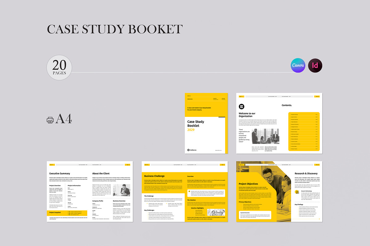 Case Study Booklet, a Brochure Template by Orcshape Studio (Photo 10 of 11)