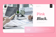 Pink Black BusinessKeynote, a Presentation Template by Pixslides (Thumbnail 3 of 6)