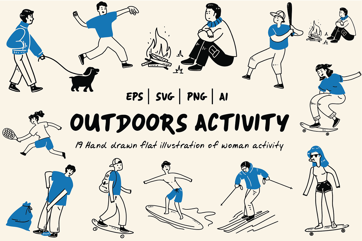 Outdoors Activity, a Person Illustration by Berdansabersama (Photo 1 of 4)