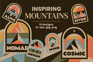 Inspiring Mountains Badges