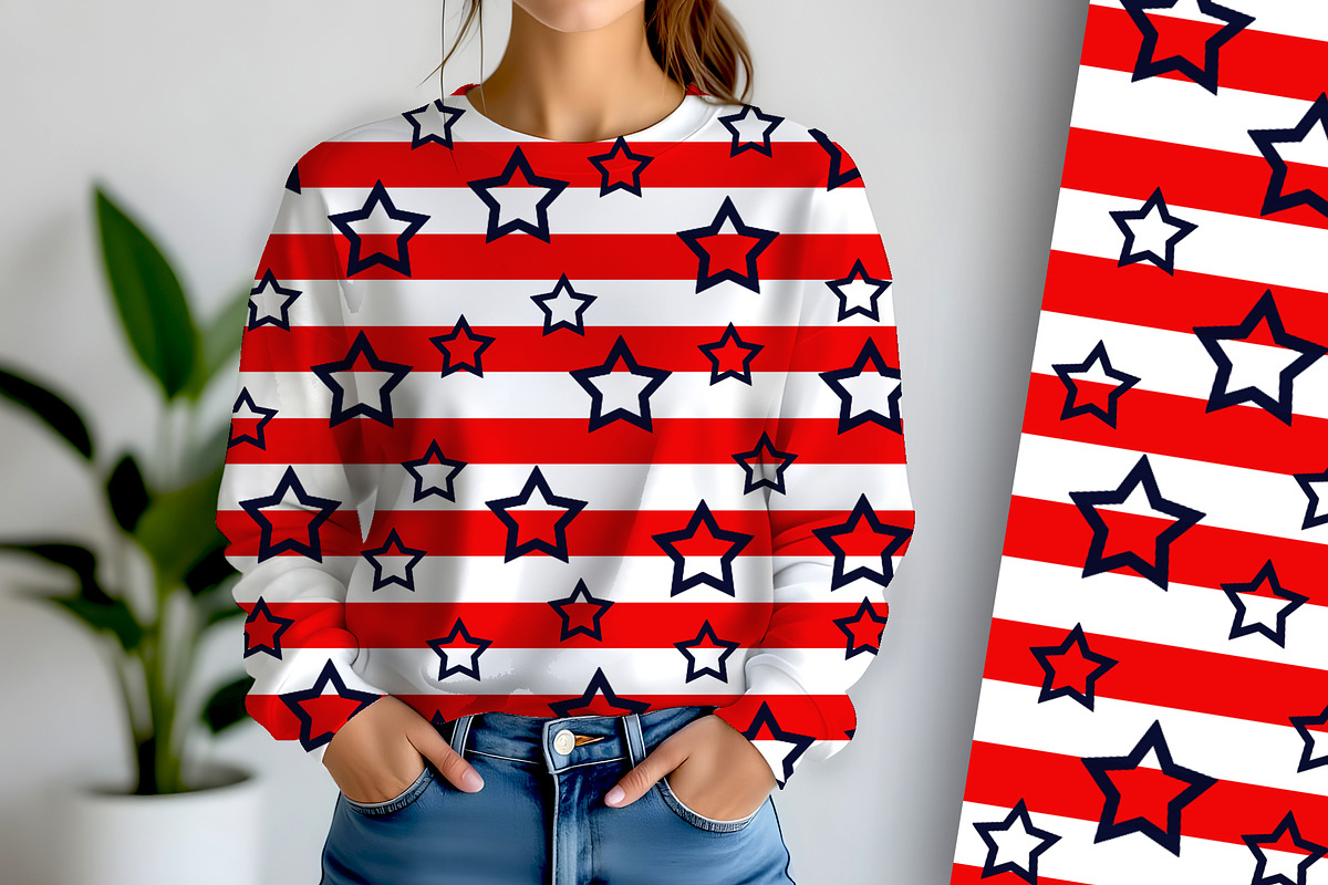 Fourth of July Blue Star Burst, a Background Graphic by Sharon Schwalbe (Photo 1 of 7)