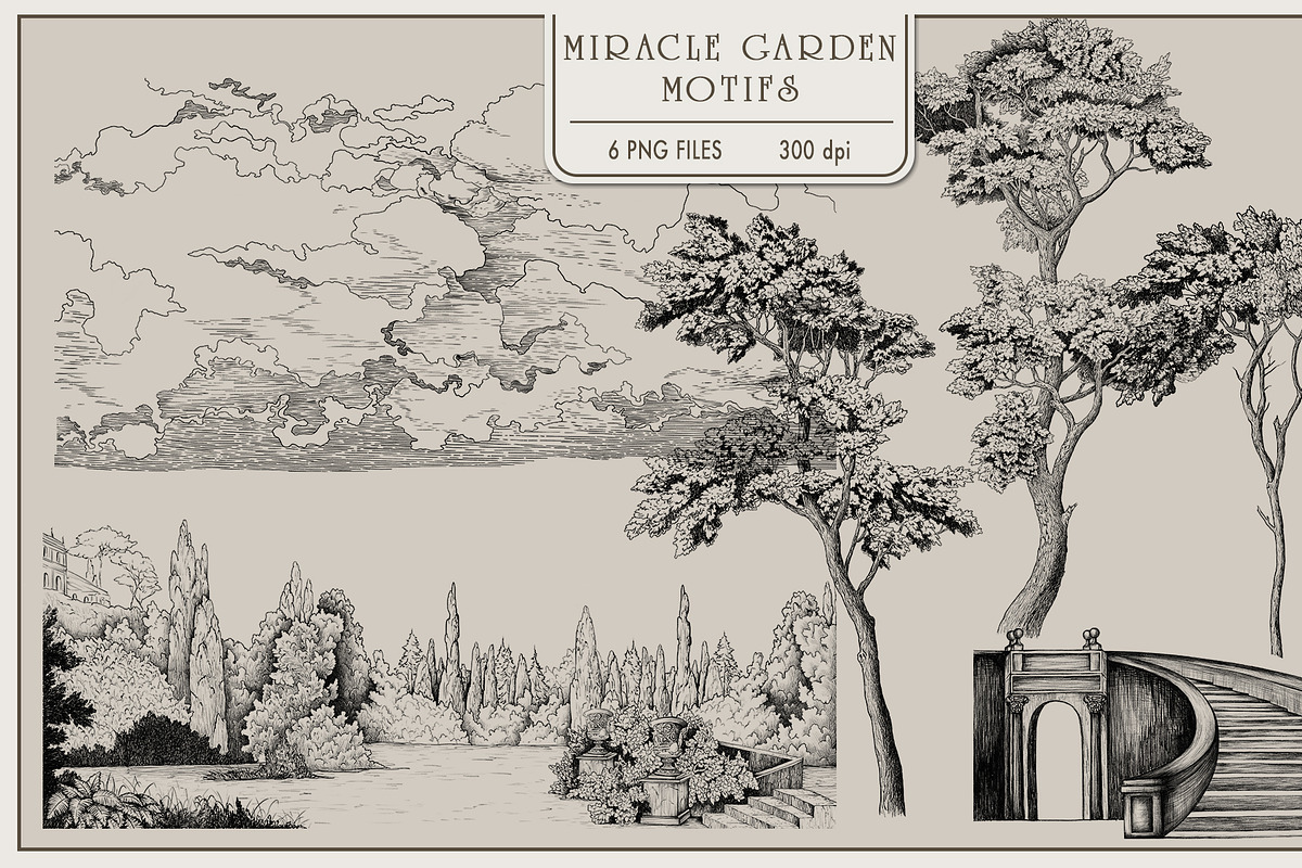 Fresco collection Miracle garden, a Wallpaper Graphic by Natalia0307 (Photo 4 of 18)
