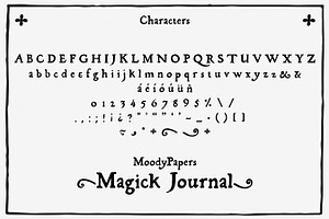 Magick Journal - Hand Drawn Font