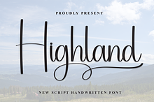 Highland | Script Font