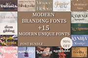 SALE! Mega Bundle 15+ Branding Fonts, a Serif Font by MchCrafter (Thumbnail 1 of 18)
