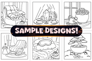 Bold Easy Self Love Coloring Pages, a Seasonal Illustration by Craftsbeefy (Thumbnail 3 of 4)