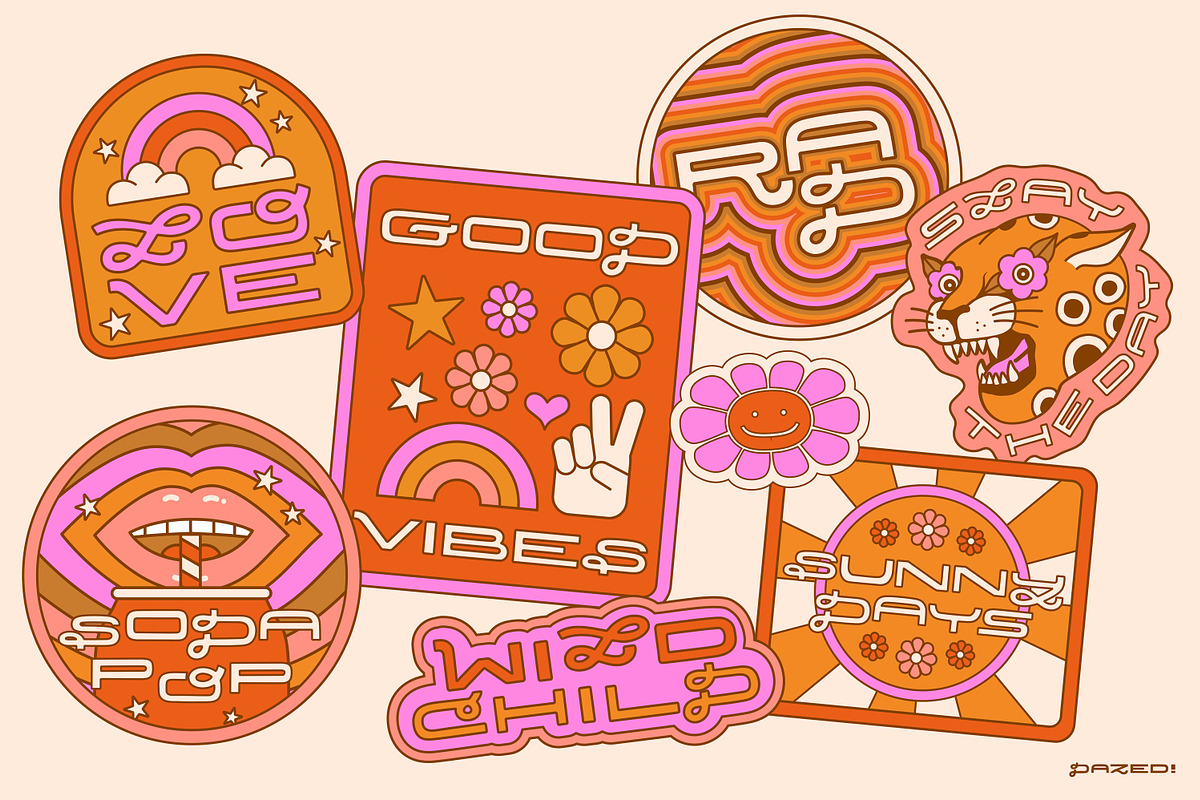 Dazed! A Quirky Retro Font & Extras, a Sans Serif Font by Jaclyn Caris (Photo 13 of 16)