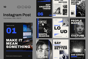 Urban Culture Editorial Social Media, a Social Media Template by Pitchlook.Studio