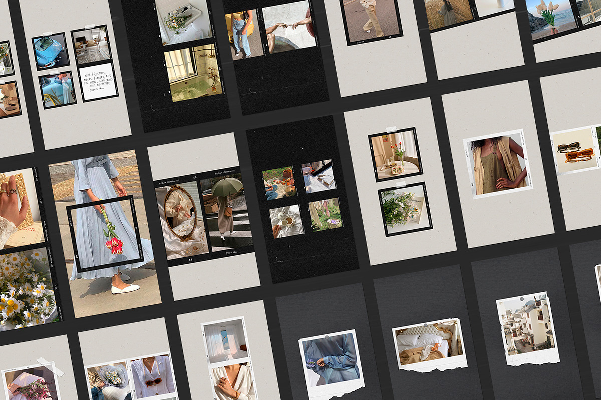 200 Film Frames & Instant Templates, a Social Media Template by Feel This (Photo 17 of 32)