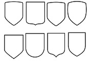 Shields Set 2 Procreate Brush Stamps, a Brush Add-On by Disasterology Ink (Thumbnail 5 of 10)