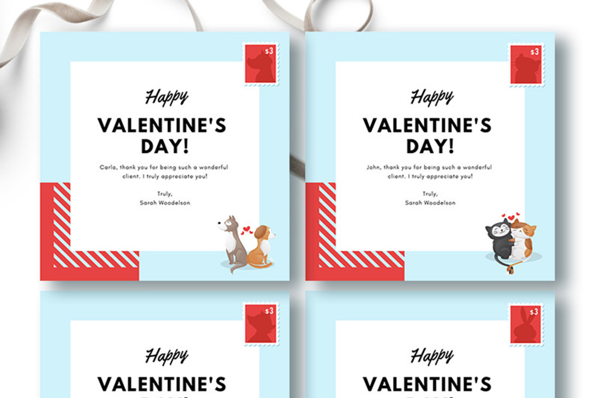 Printable Pet Love Note Cards, an Animal Illustration by Sniff Design Studio (Photo 2 of 5)