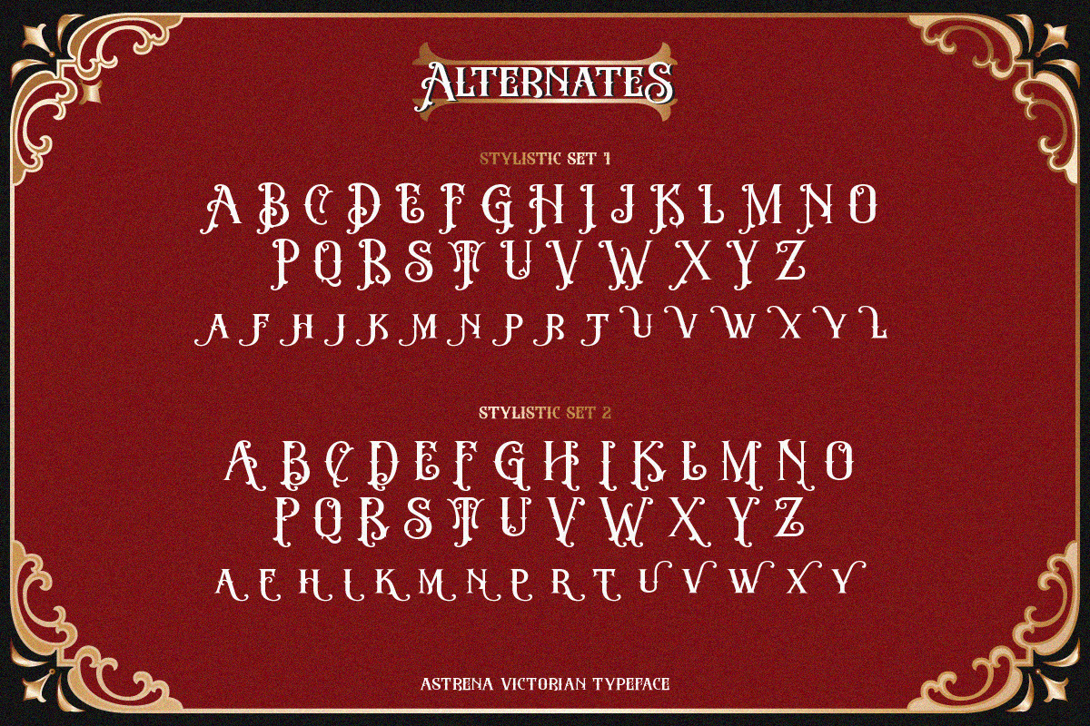 Astrena | Display Typeface, a Blackletter Font by Pentagonistudio (Photo 10 of 15)