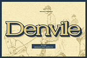 Denvile 3D, a Serif Font by Craft Supply Co. (Thumbnail 1 of 8)