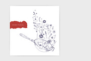 Wok food cards, seamless patterns, a Food Illustration by Good Studio (Thumbnail 3 of 13)