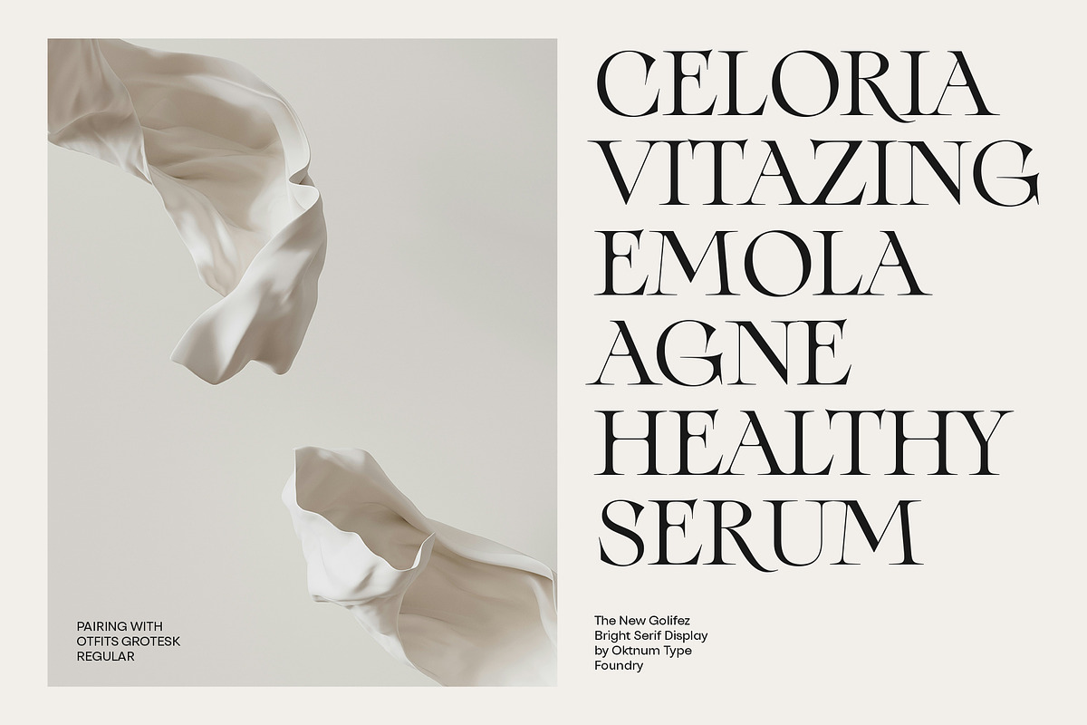 Golifez Bright Serif, a Serif Font by Oktnum Type Foundry (Photo 3 of 15)