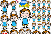 Little Boy ~ Cartoon Character Set, an Education Illustration by The Toon Company (Thumbnail 2 of 7)