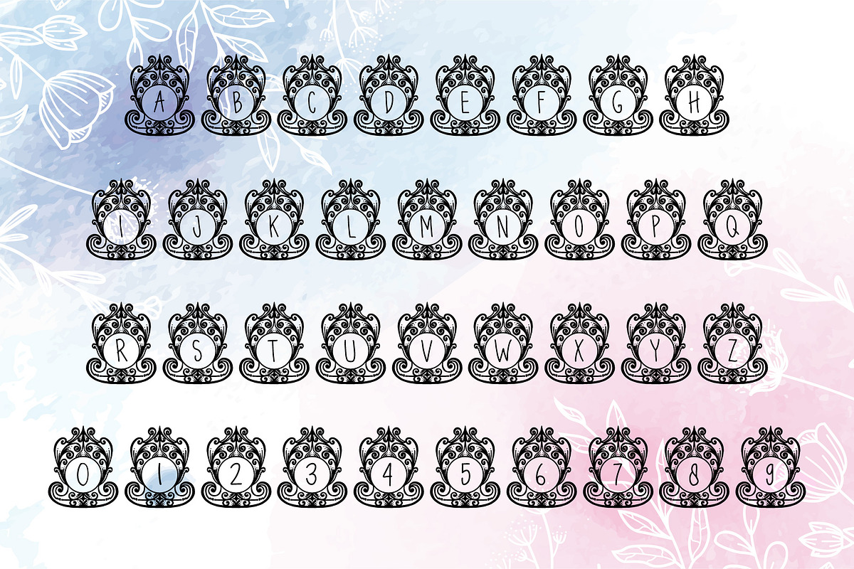 Java Ornament Monogram, a Font by WisnoetypeCo (Photo 4 of 4)