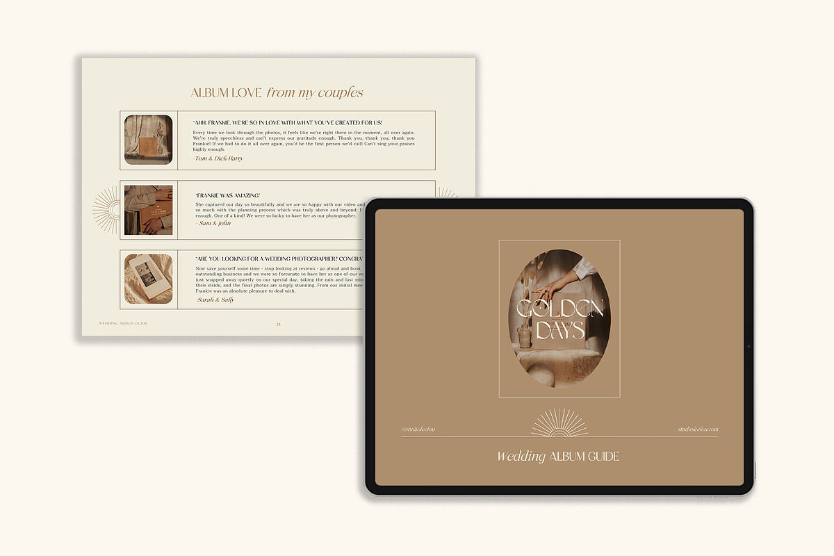 Elegant | Album Guide PDF, a Templates & Theme by Studio Leelou (Photo 6 of 10)