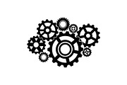 Gear & Cogwheel Silhouette Vector Bu, an Illustration by jahid234 (Thumbnail 38 of 51)