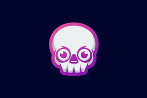 skull lineart vector template logo, a Branding & Logo Template by OmerStudio