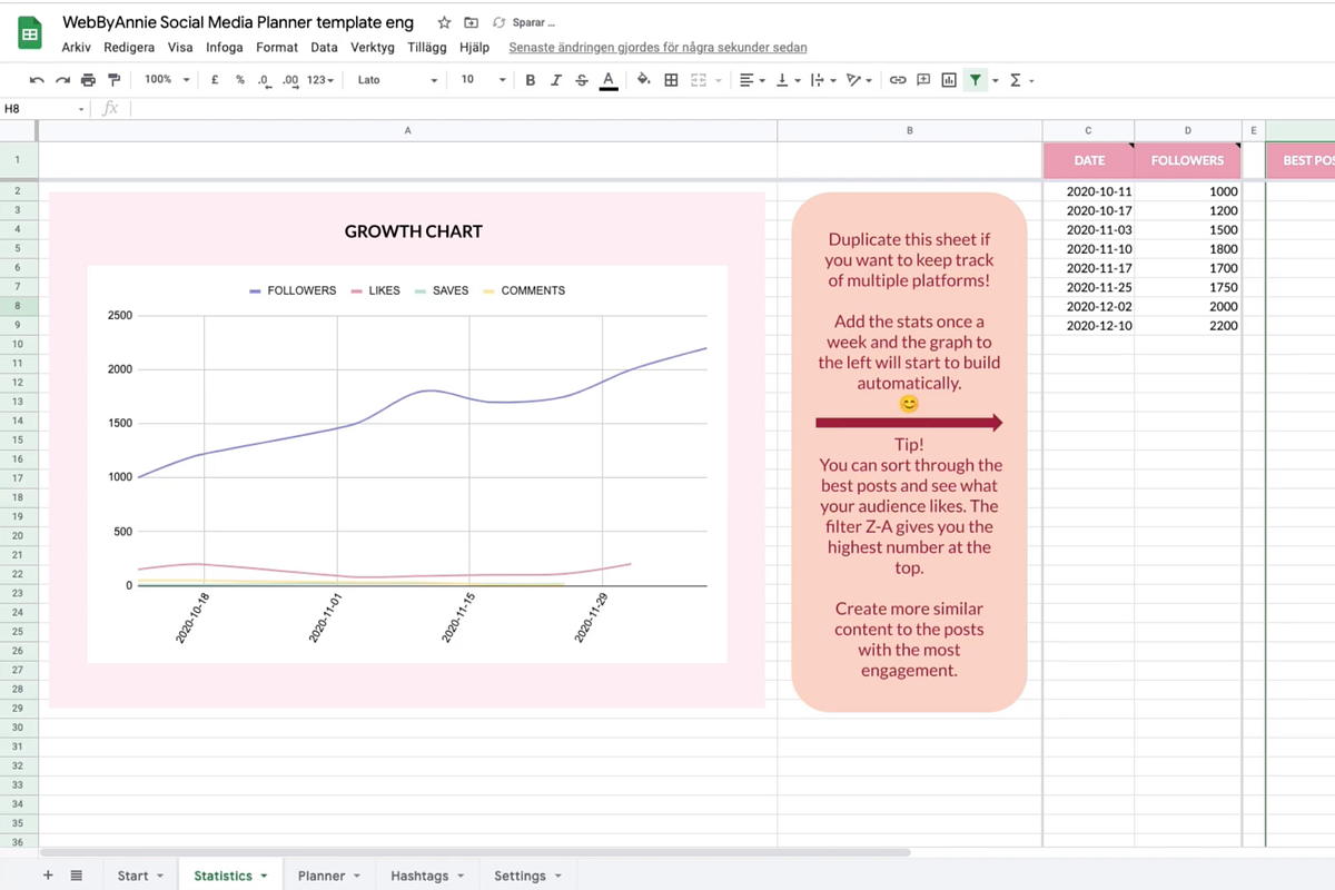 Social Media Planner - Feed Preview, a Social Media Template by WebByAnnie (Photo 5 of 7)