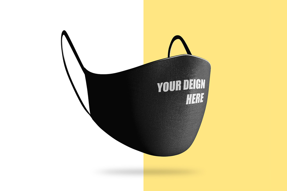Face mask mockup template, a Mask Mockup by Radmila (Photo 5 of 7)