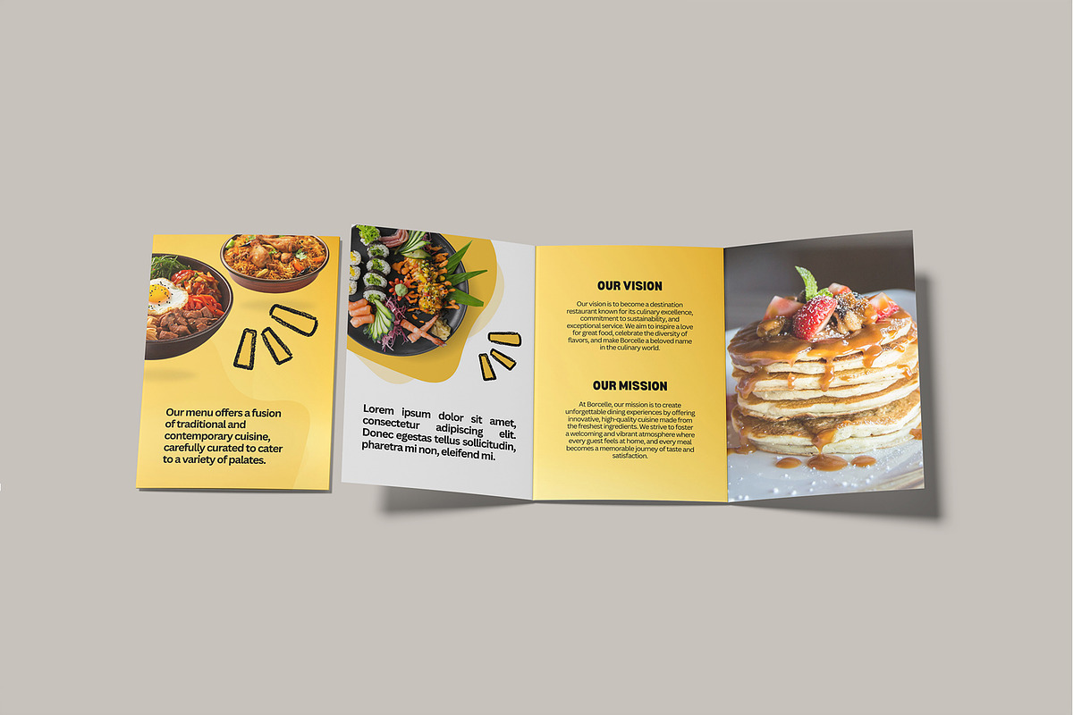 A5 Trifold Brochure Mockup, a Brochure Template by lamorastudio (Photo 2 of 11)