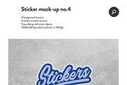 8 Sticker & logo mock bundle, a Product Mockup by PrintPixel (Thumbnail 6 of 10)
