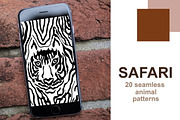Safari Set. Seamless Animal Prints, a Pattern Graphic by Svetlana Kononova (Thumbnail 9 of 9)