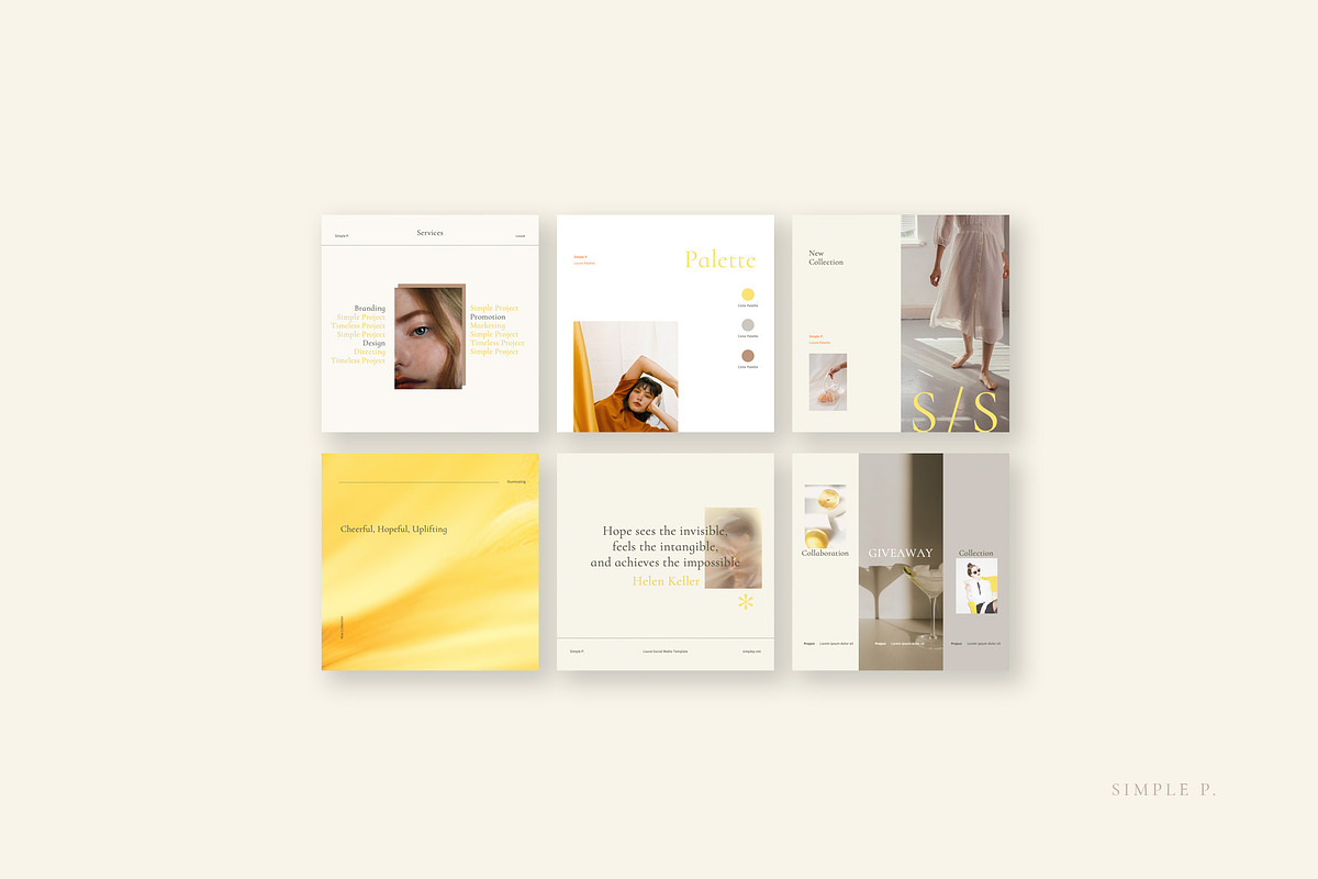 Louve Palette Pack, a Social Media Template by Simple P. (Photo 7 of 10)