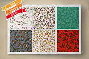 Set of hand-drawn floral elements, a Decorative Illustration by Elena Paletskaya (Thumbnail 5 of 5)