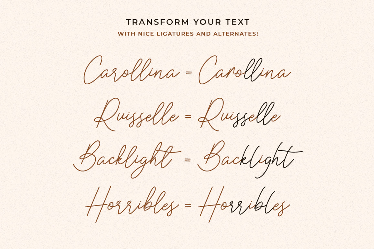 Caramella Modern Script Font preview 5